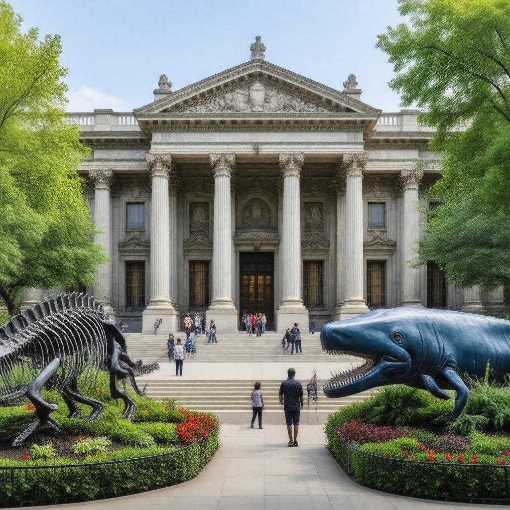 Click to view larger image AI-created image of Museum of Natural History