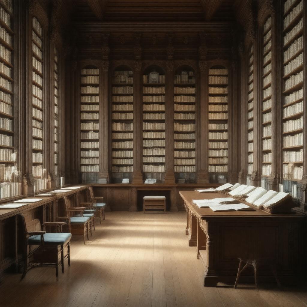 AI-created image of Music Reading Room