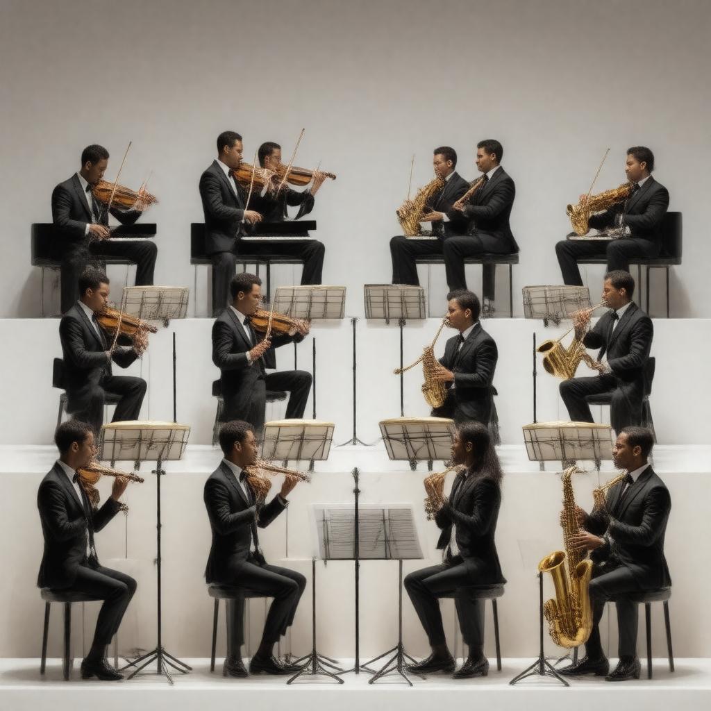 AI-created image of Music for 18 Musicians