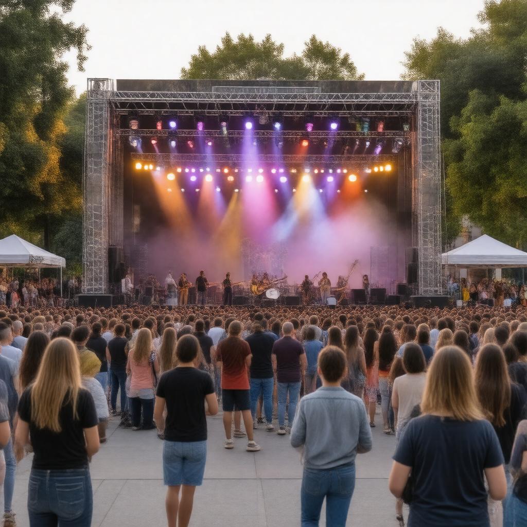 AI-created image of Music on the Square