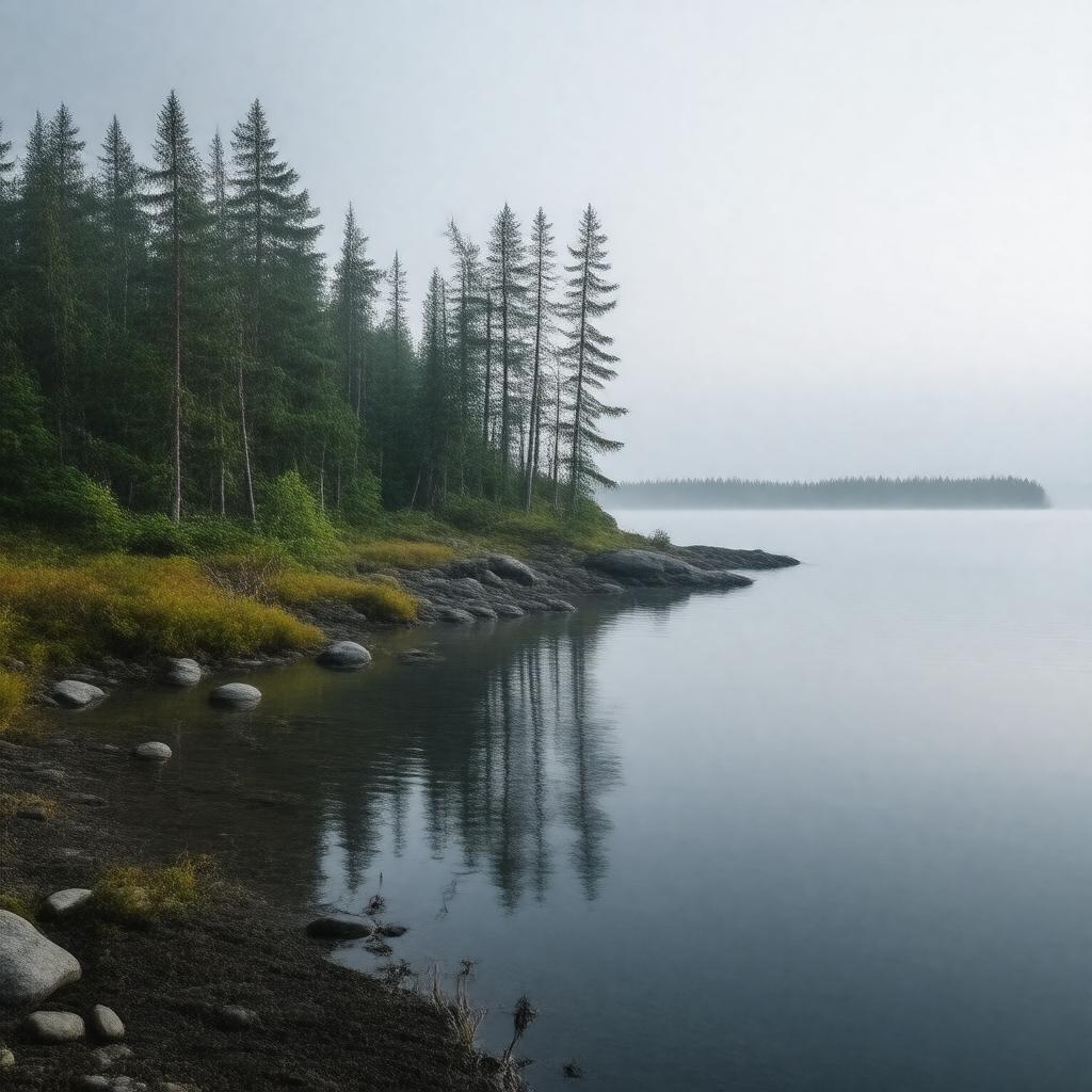 AI-created image of Muskeg Island