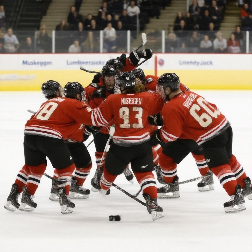 AI-created image of Muskegon Lumberjacks