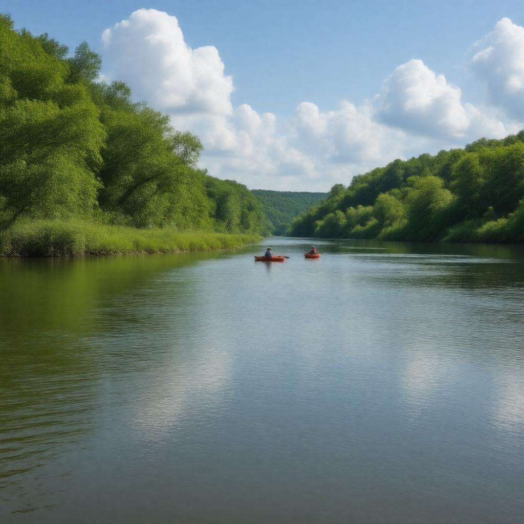 AI-created image of Muskegon River
