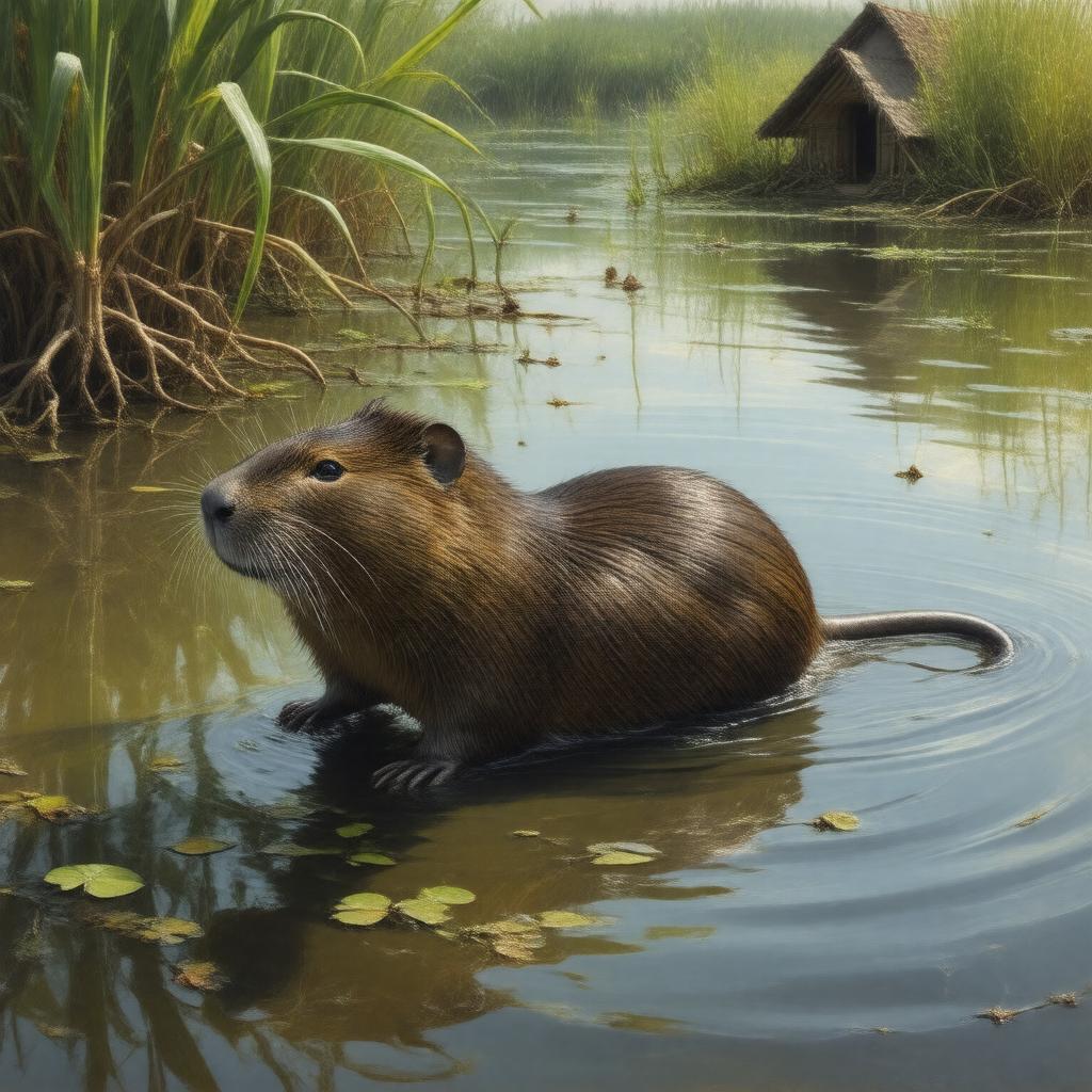 AI-created image of Muskrat