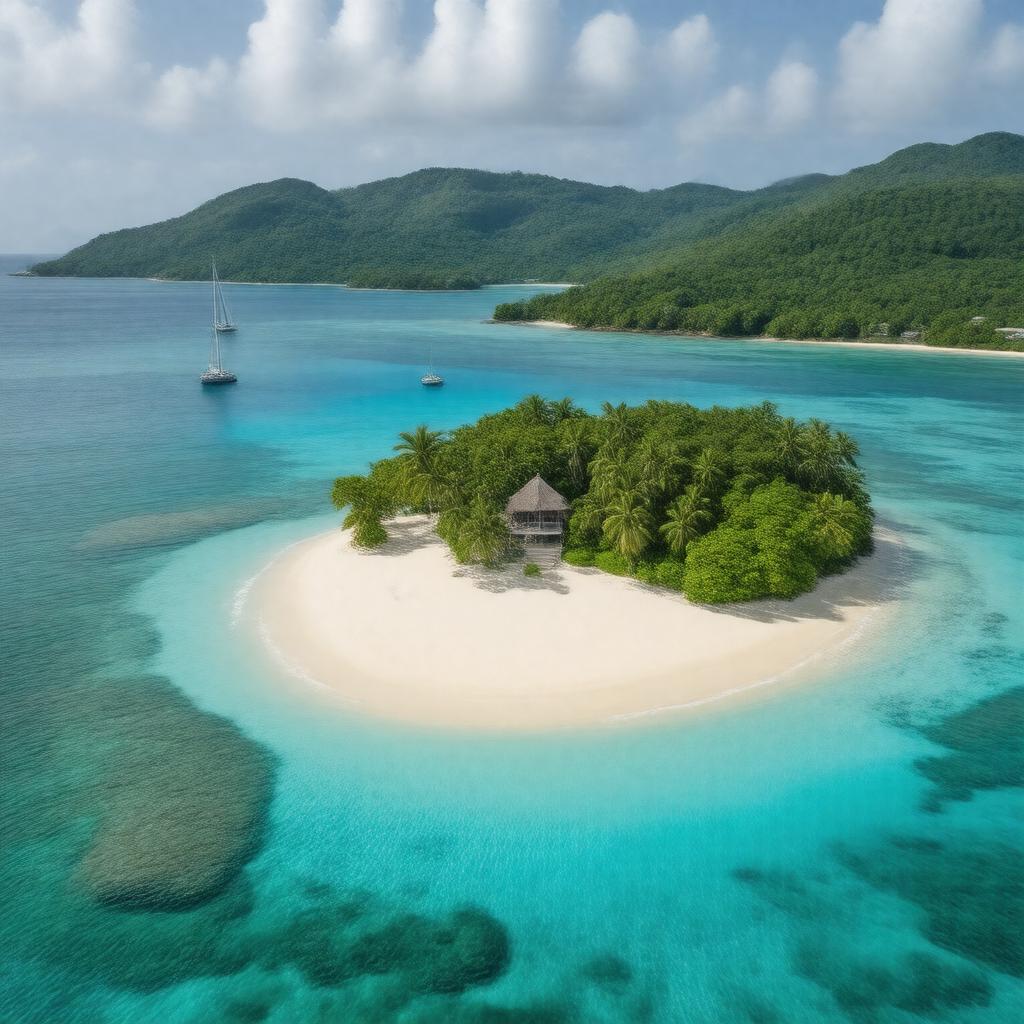 AI-created image of Mustique