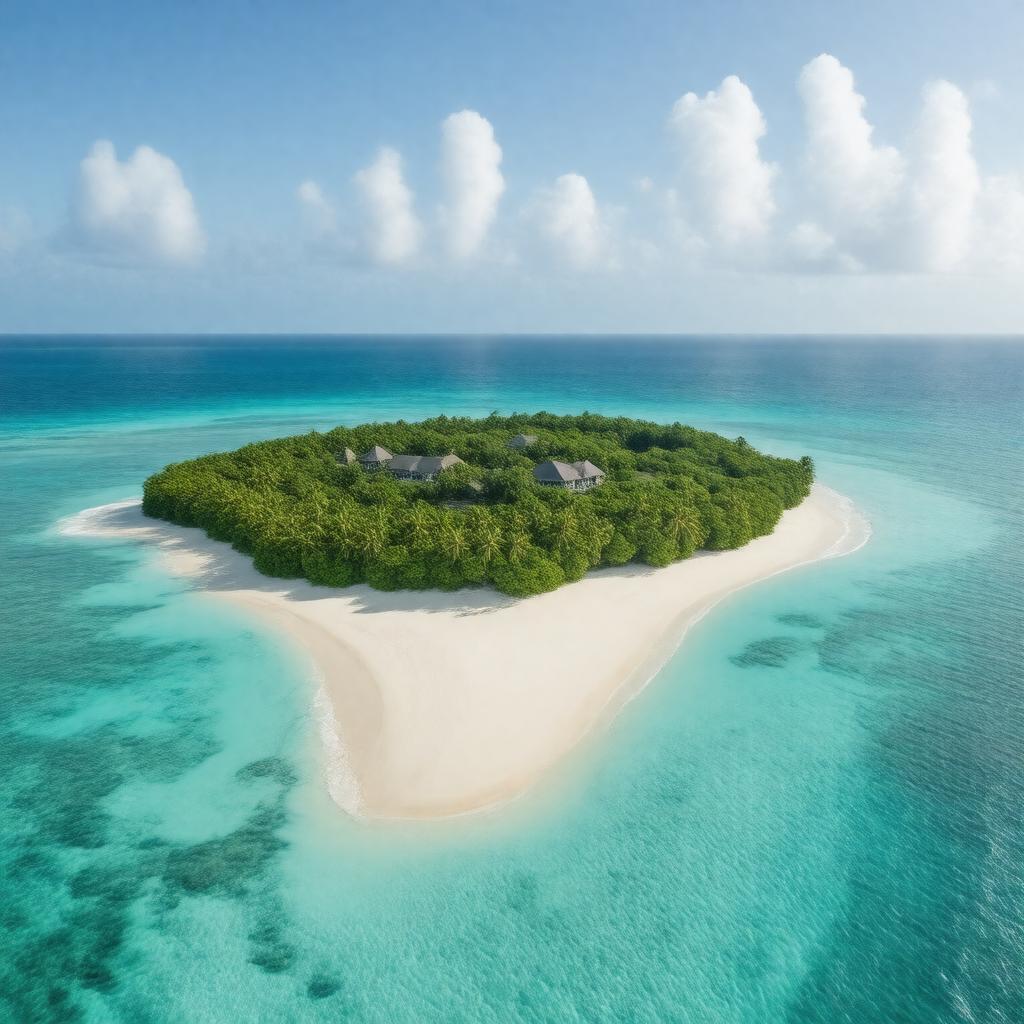 AI-created image of Mustique, Saint Vincent and the Grenadines