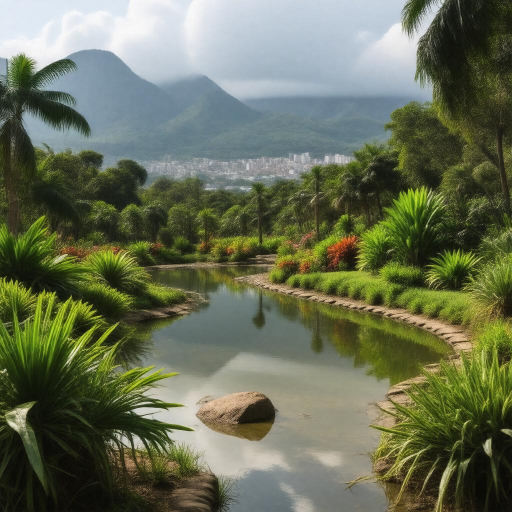 Click to view larger image AI-created image of Mutare Botanical Gardens