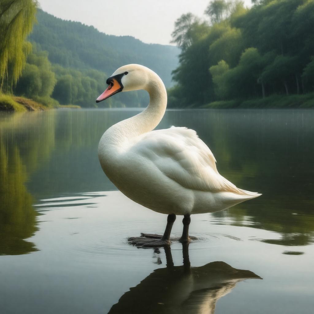 AI-created image of Mute swan