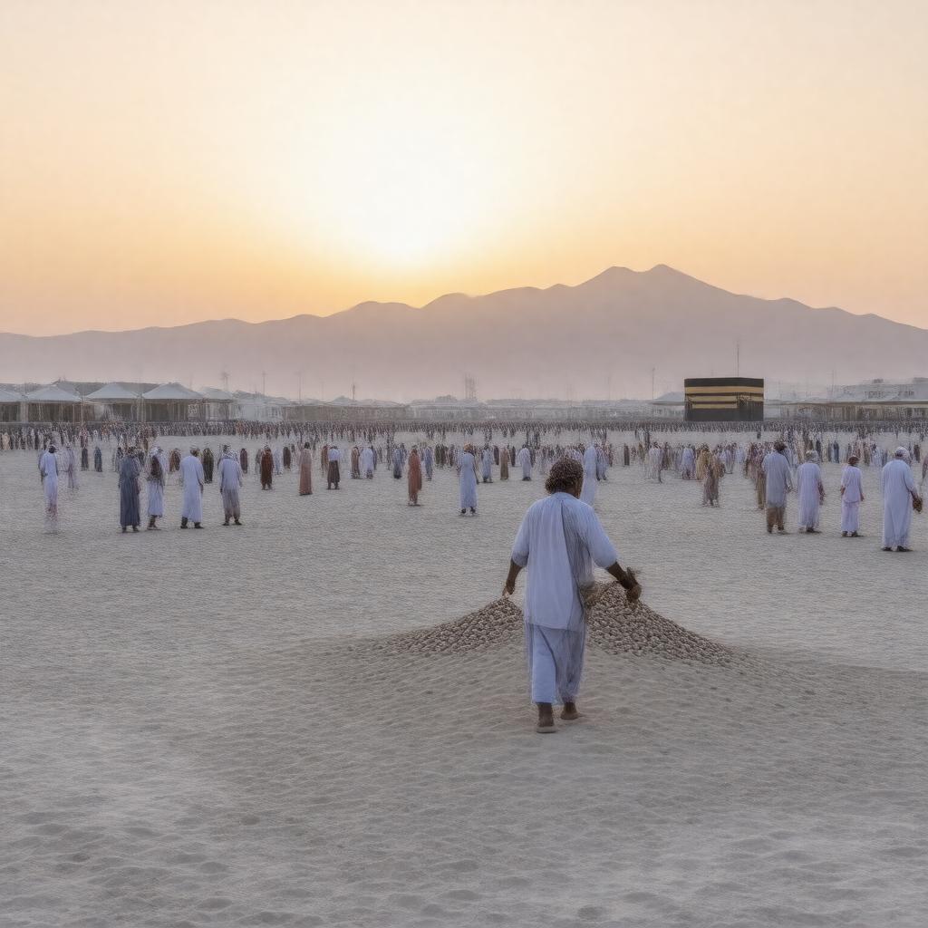 Click to view larger image AI-created image of Muzdalifah