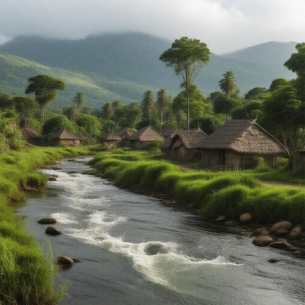 AI-created image of Mvezo, Cape Province, South Africa