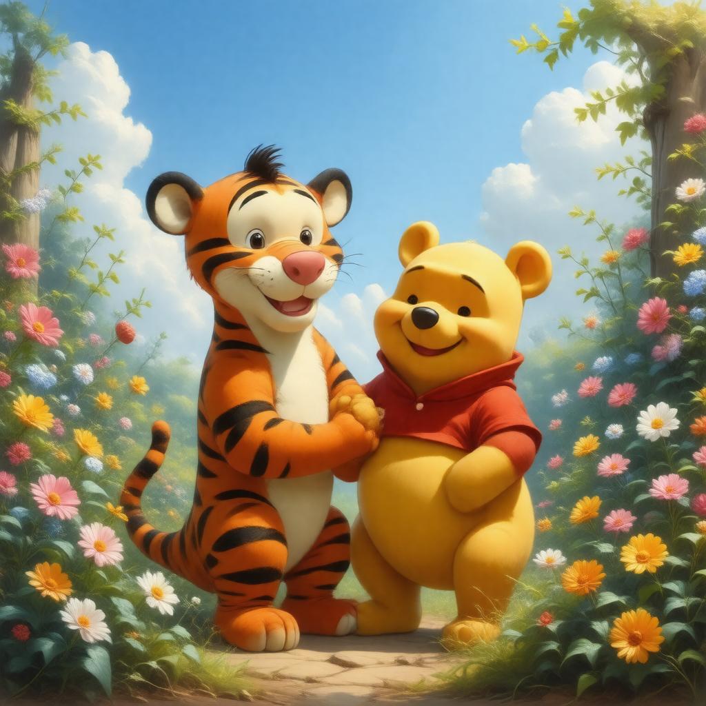 AI-created image of My Friends Tigger & Pooh