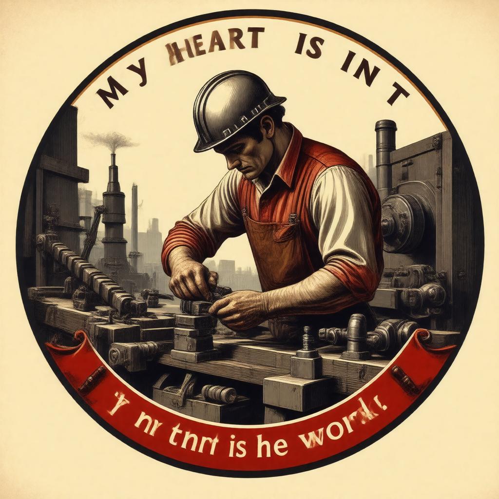 Click to view larger image AI-created image of My heart is in the work