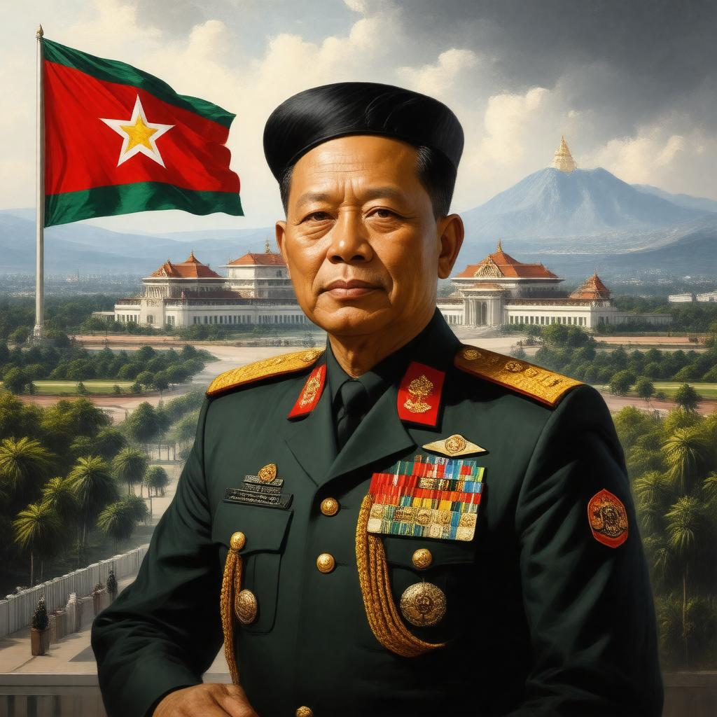AI-created image of Myanmar military