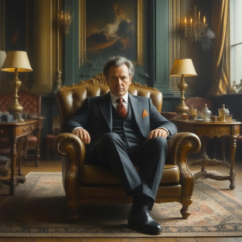 AI-created image of Mycroft Holmes