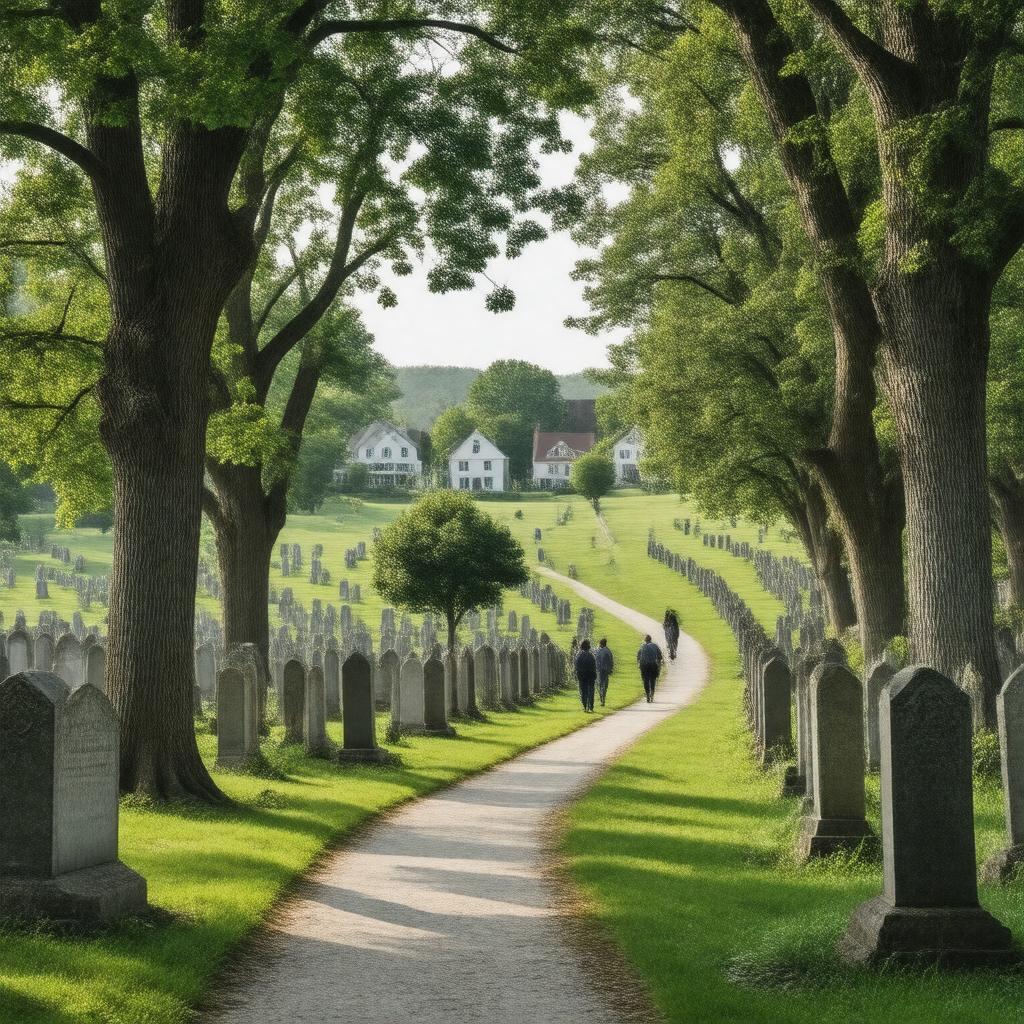 Click to view larger image AI-created image of Myles Standish Burial Ground