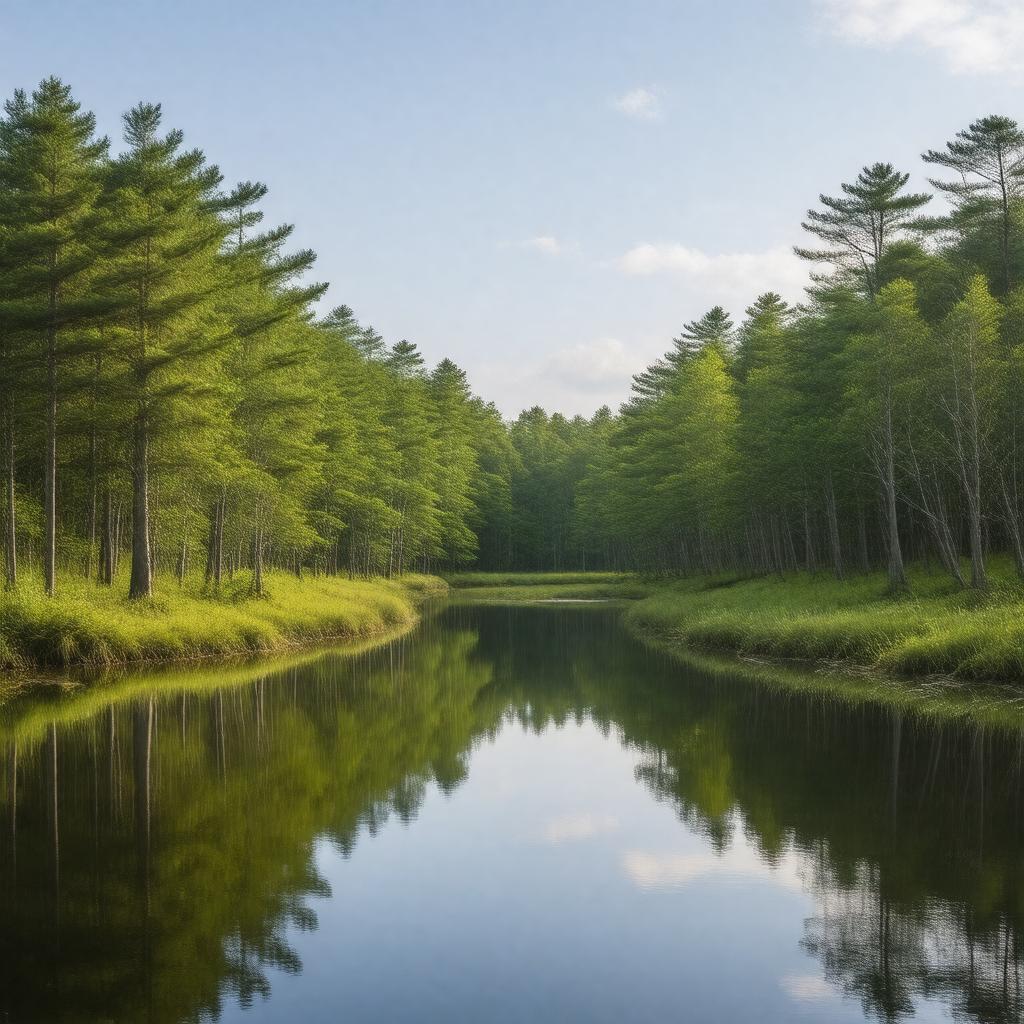 AI-created image of Myles Standish State Forest