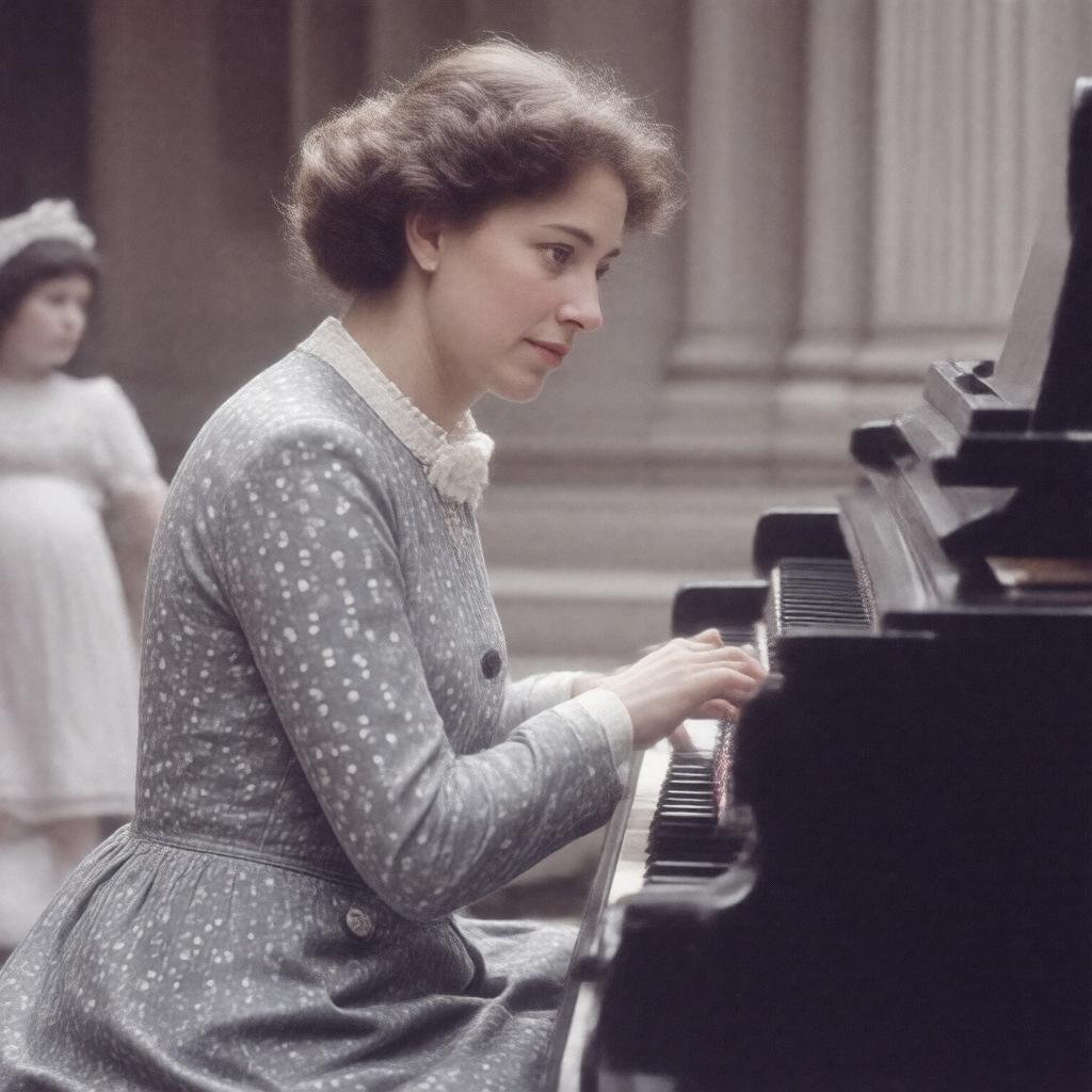 Click to view larger image AI-created image of Myra Hess