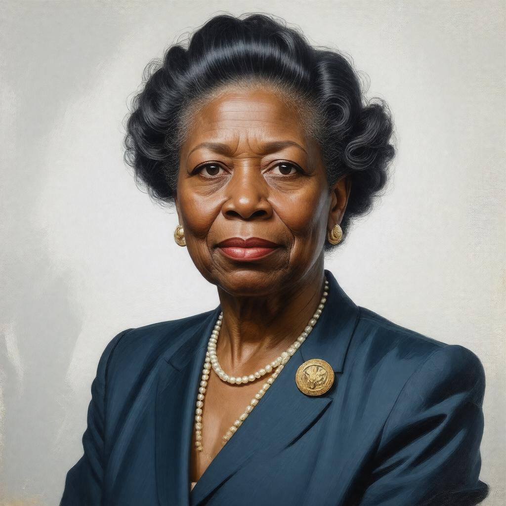 AI-created image of Myrlie Evers-Williams