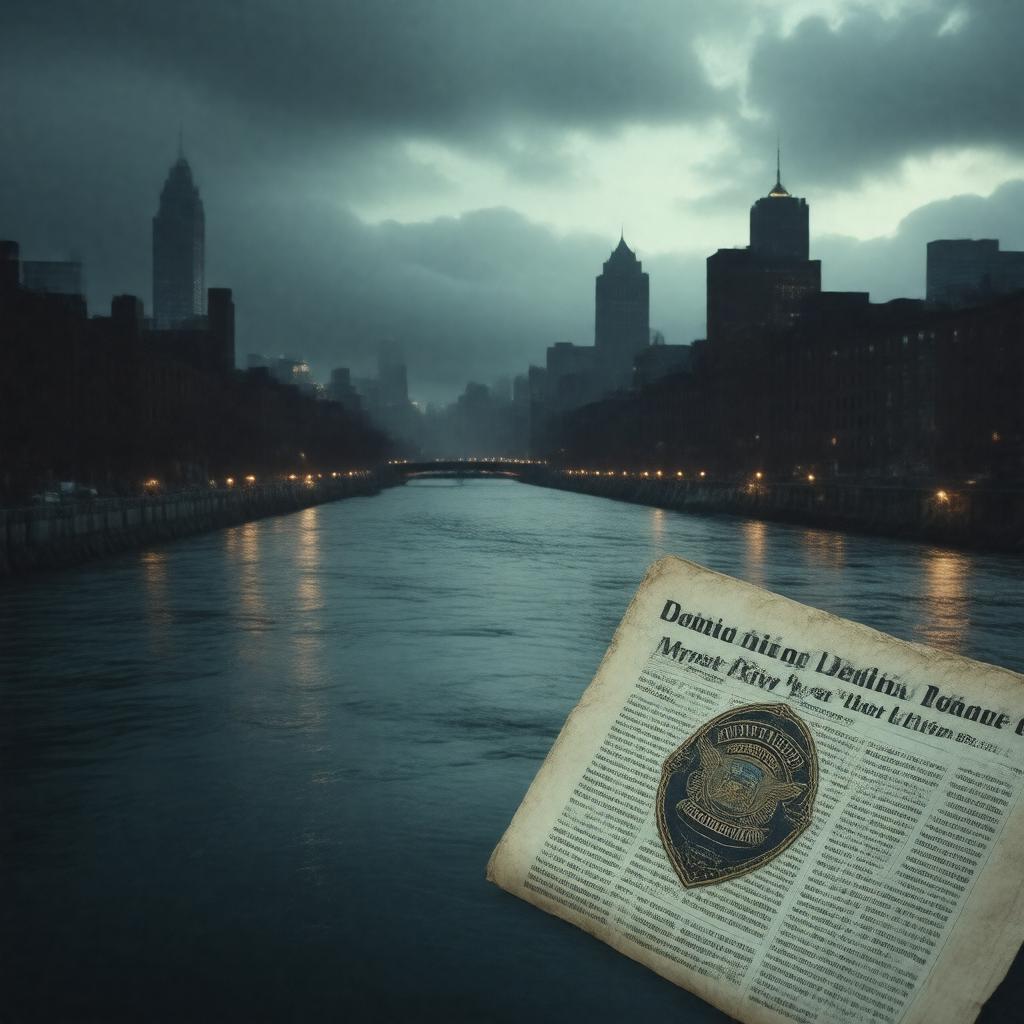AI-created image of Mystic River (novel)