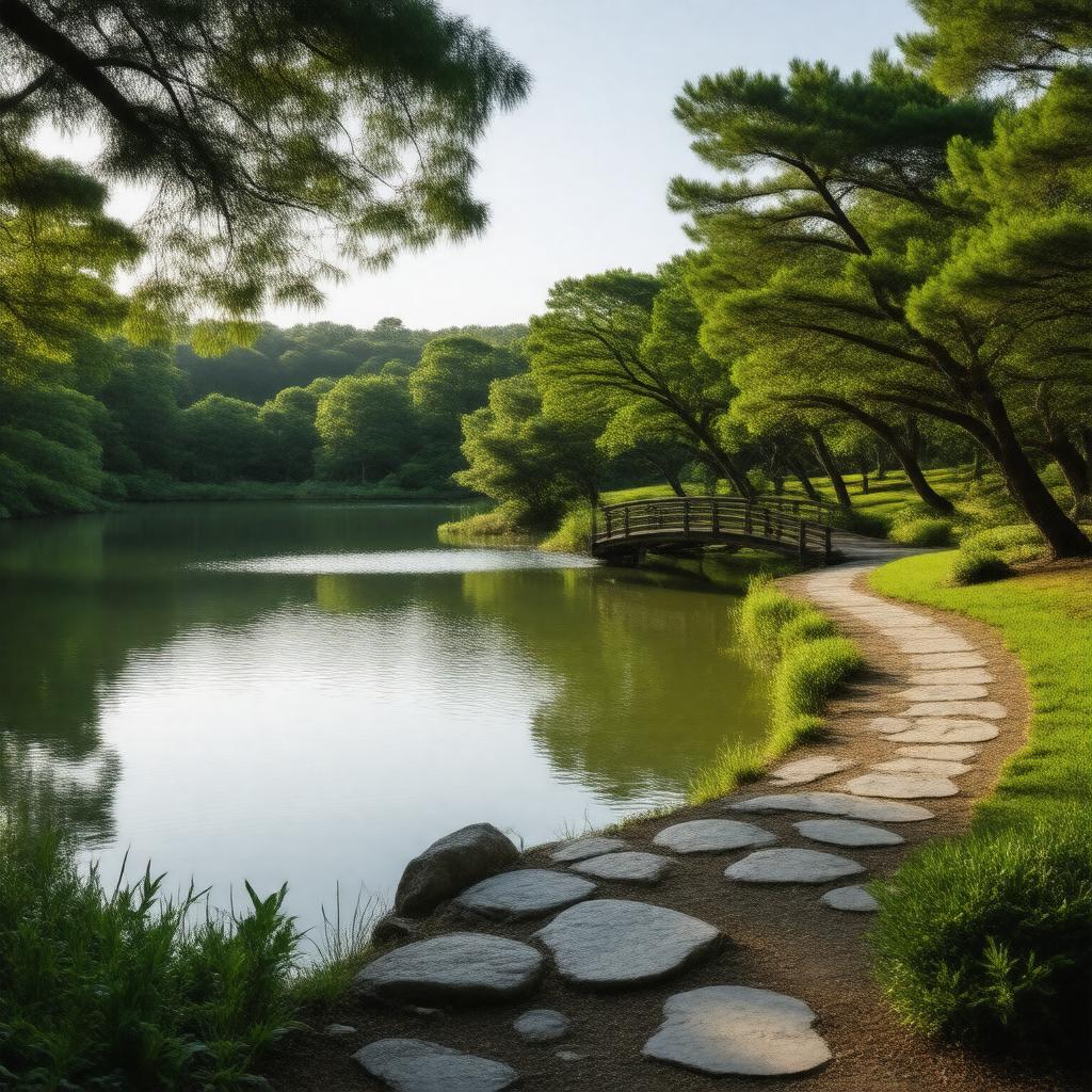 AI-created image of Mytoi Japanese Garden