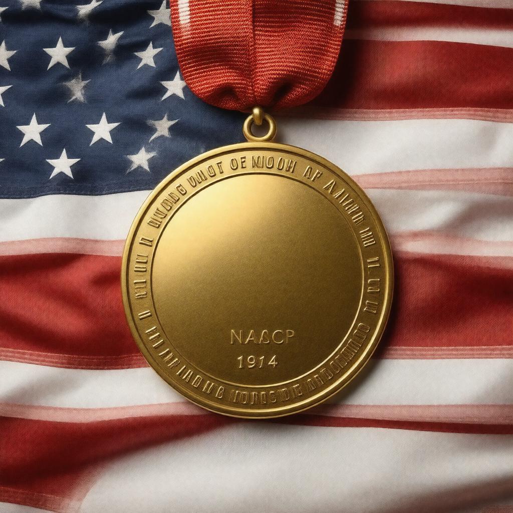 AI-created image of NAACP Spingarn Medal