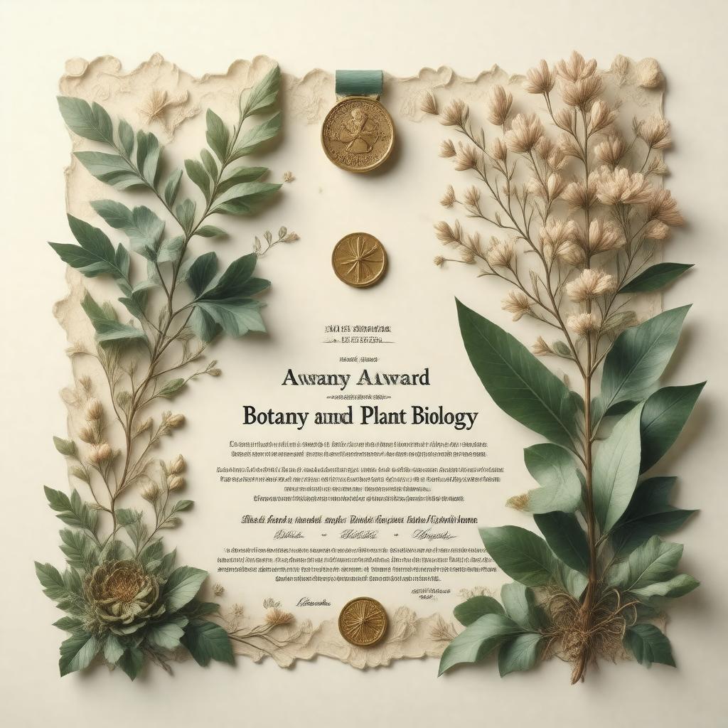 AI-created image of NAS Award in Botany and Plant Biology