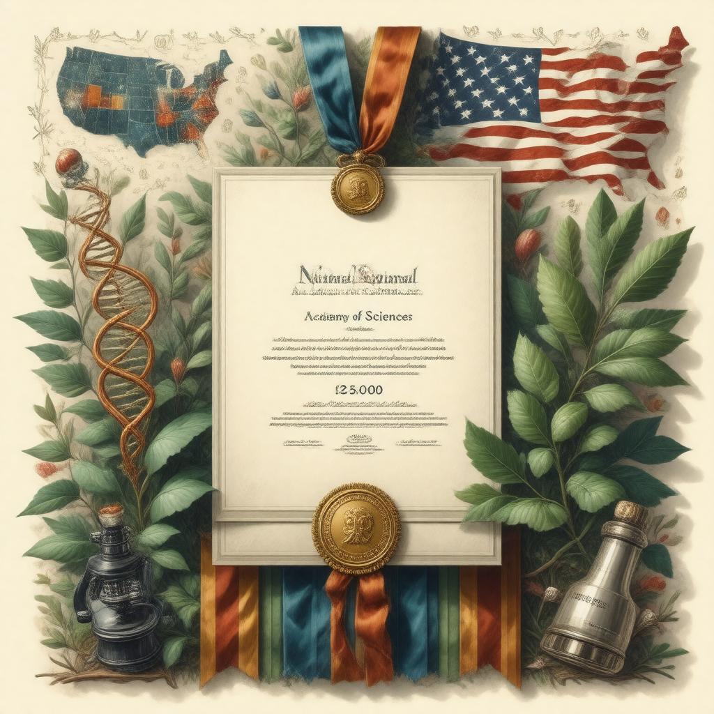 Click to view larger image AI-created image of NAS Award in Life Sciences