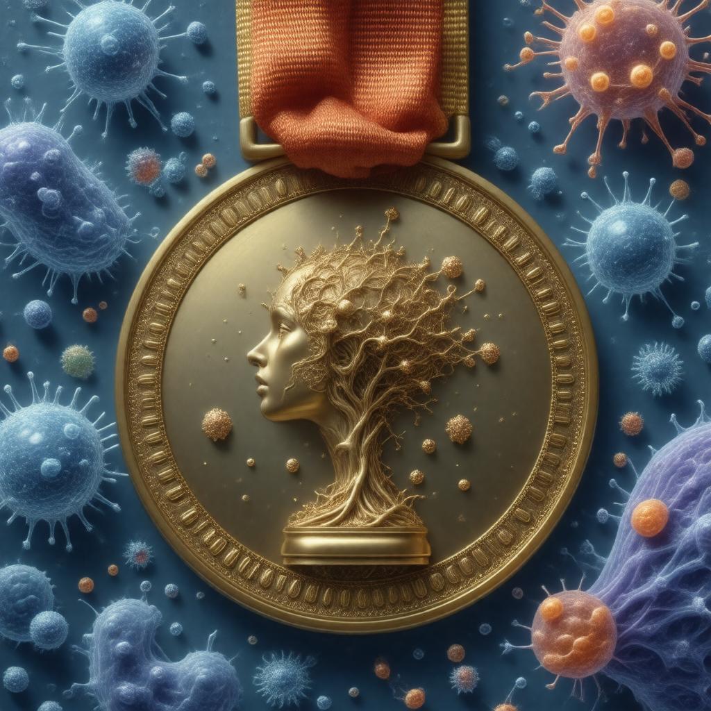 Click to view larger image AI-created image of NAS Award in Microbial Sciences