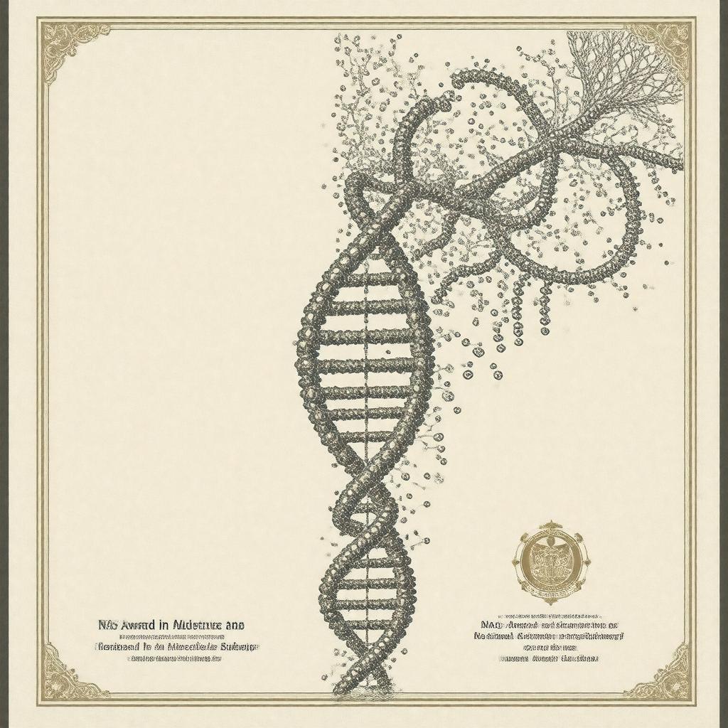 Click to view larger image AI-created image of NAS Award in Molecular Biology