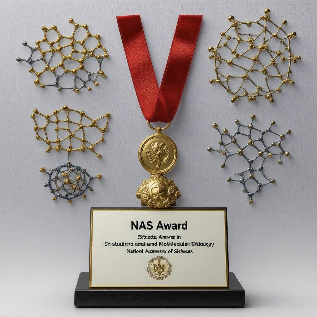 AI-created image of NAS Award in Structural and Molecular Biology
