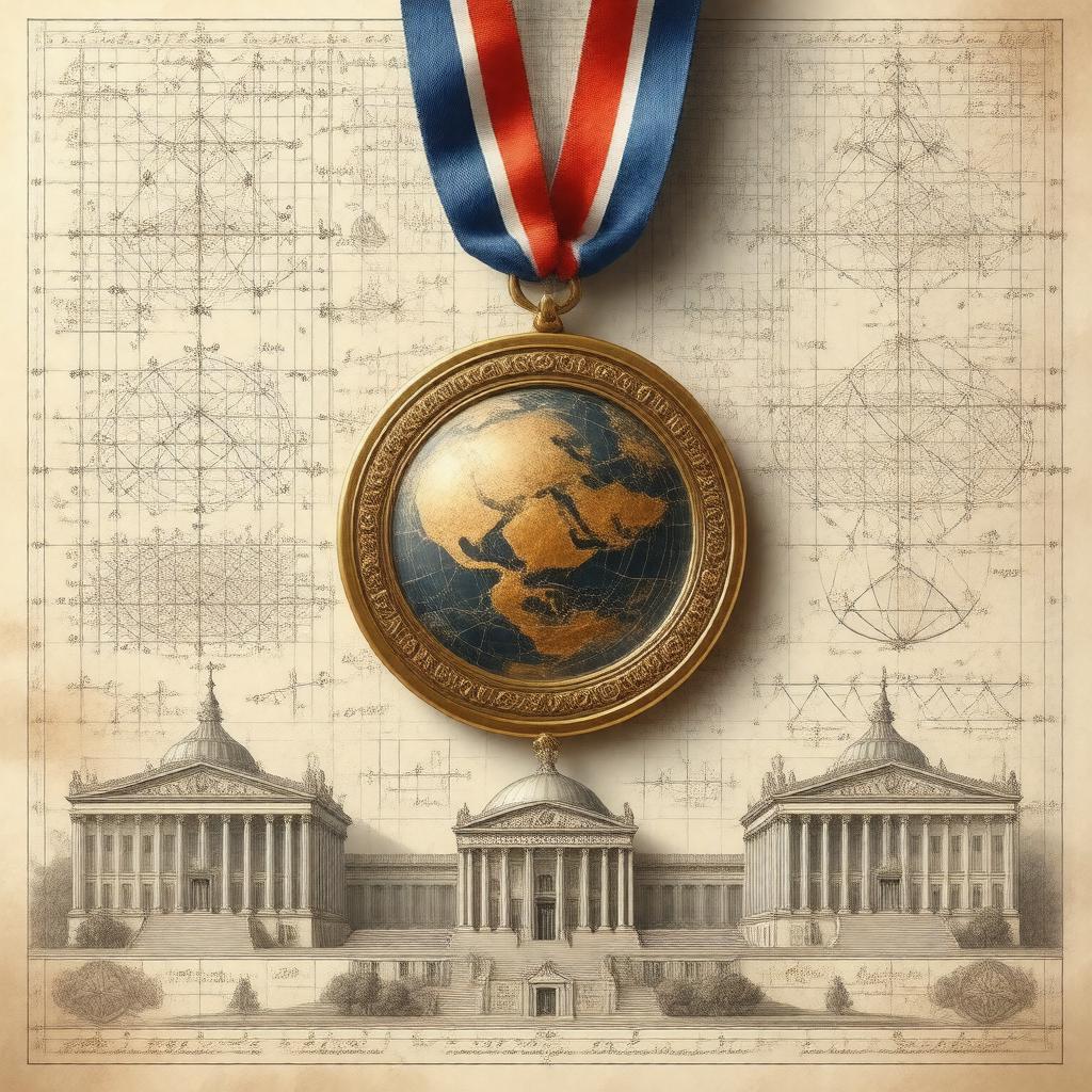AI-created image of NAS Award in Theoretical Physics and Mathematics