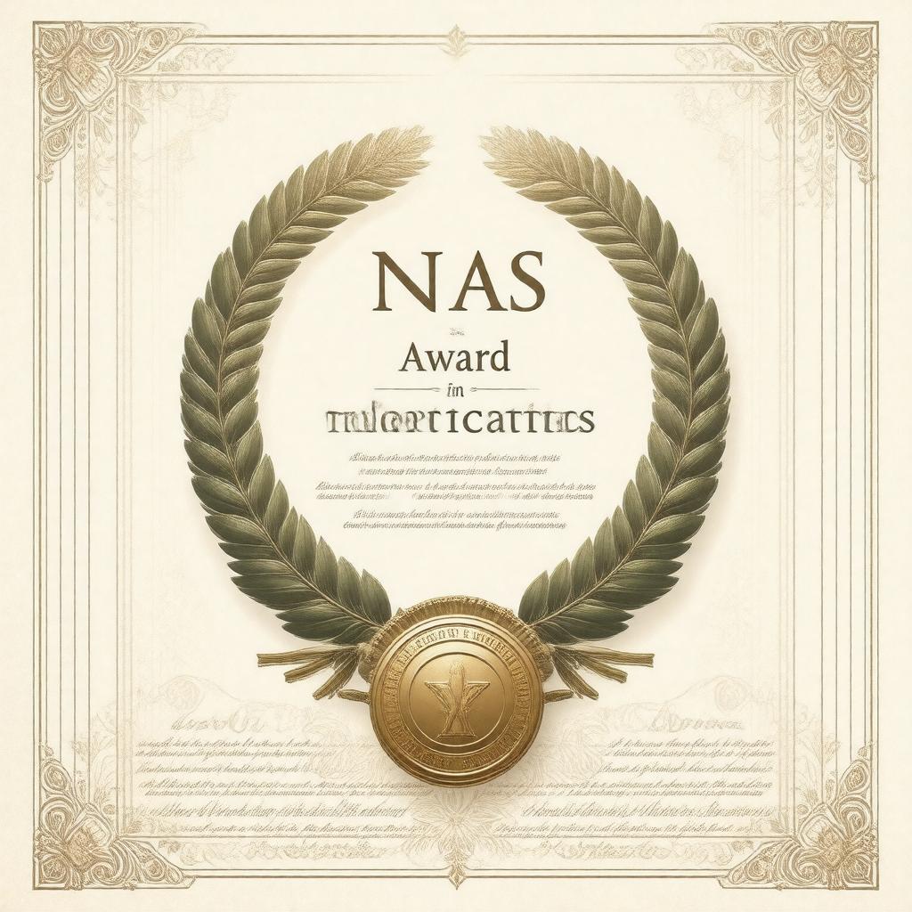 AI-created image of NAS Award in Theoretical Statistics