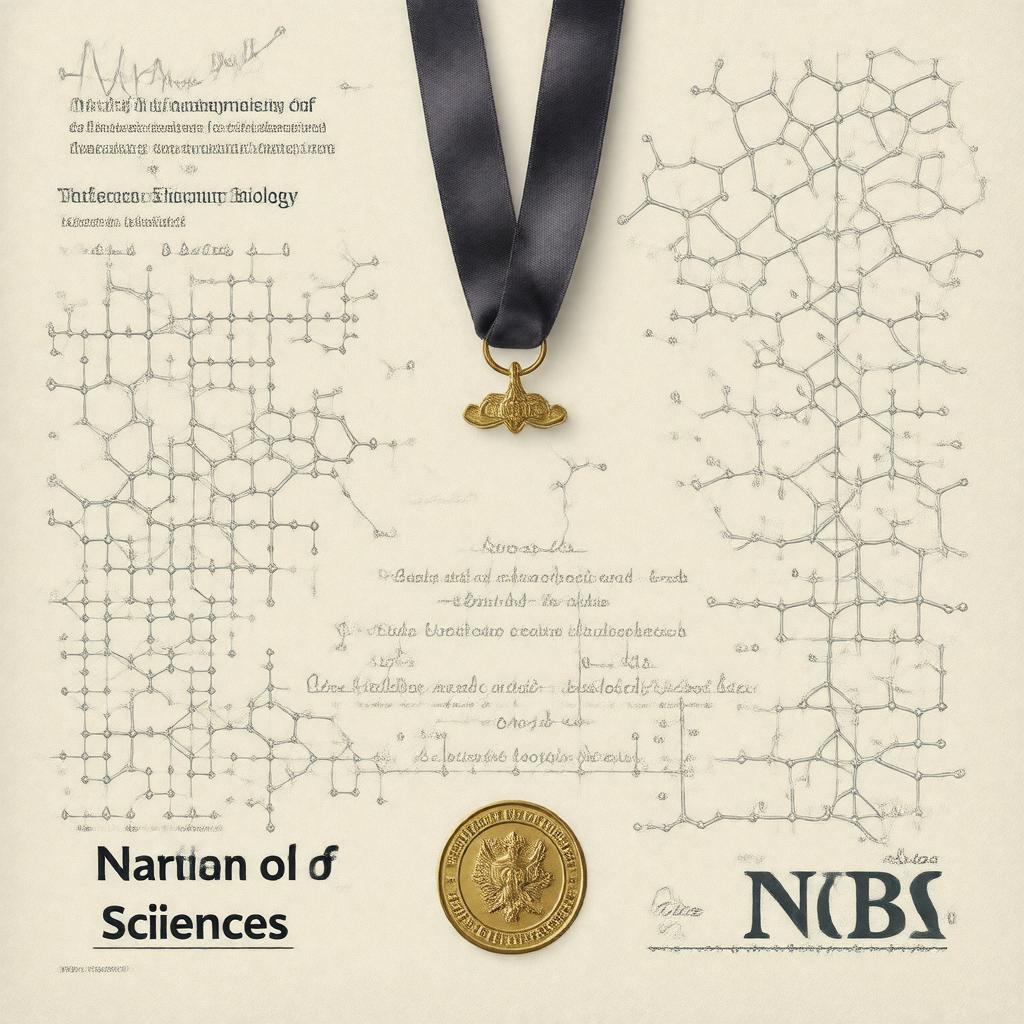AI-created image of NAS Award in Theoretical and Computational Biology