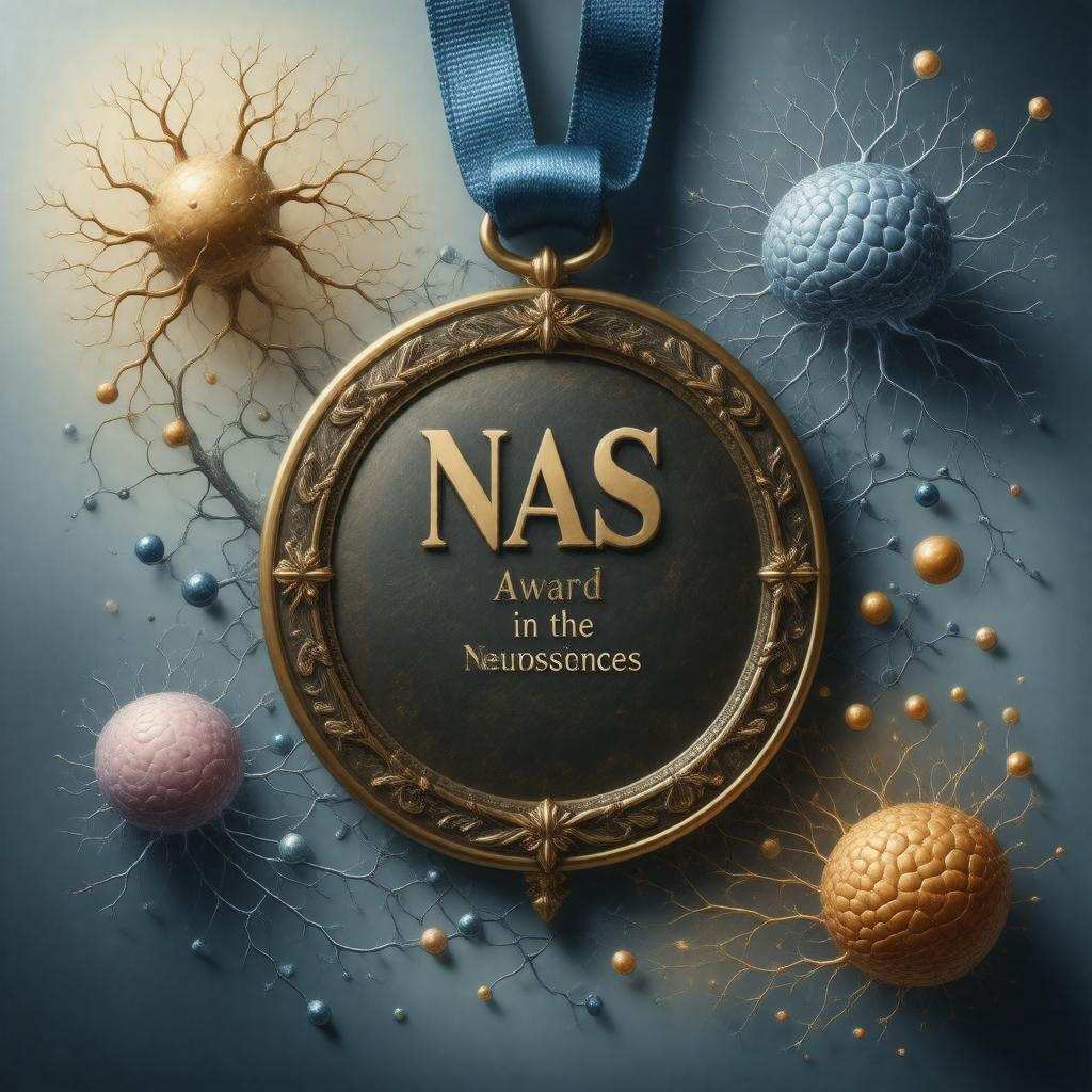 Click to view larger image AI-created image of NAS Award in the Neurosciences