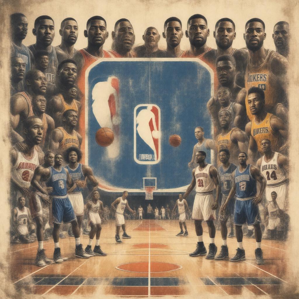 AI-created image of NBA 50th Anniversary Team
