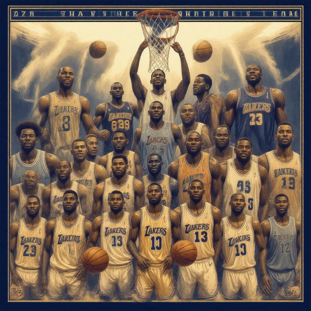 AI-created image of NBA 75th Anniversary Team