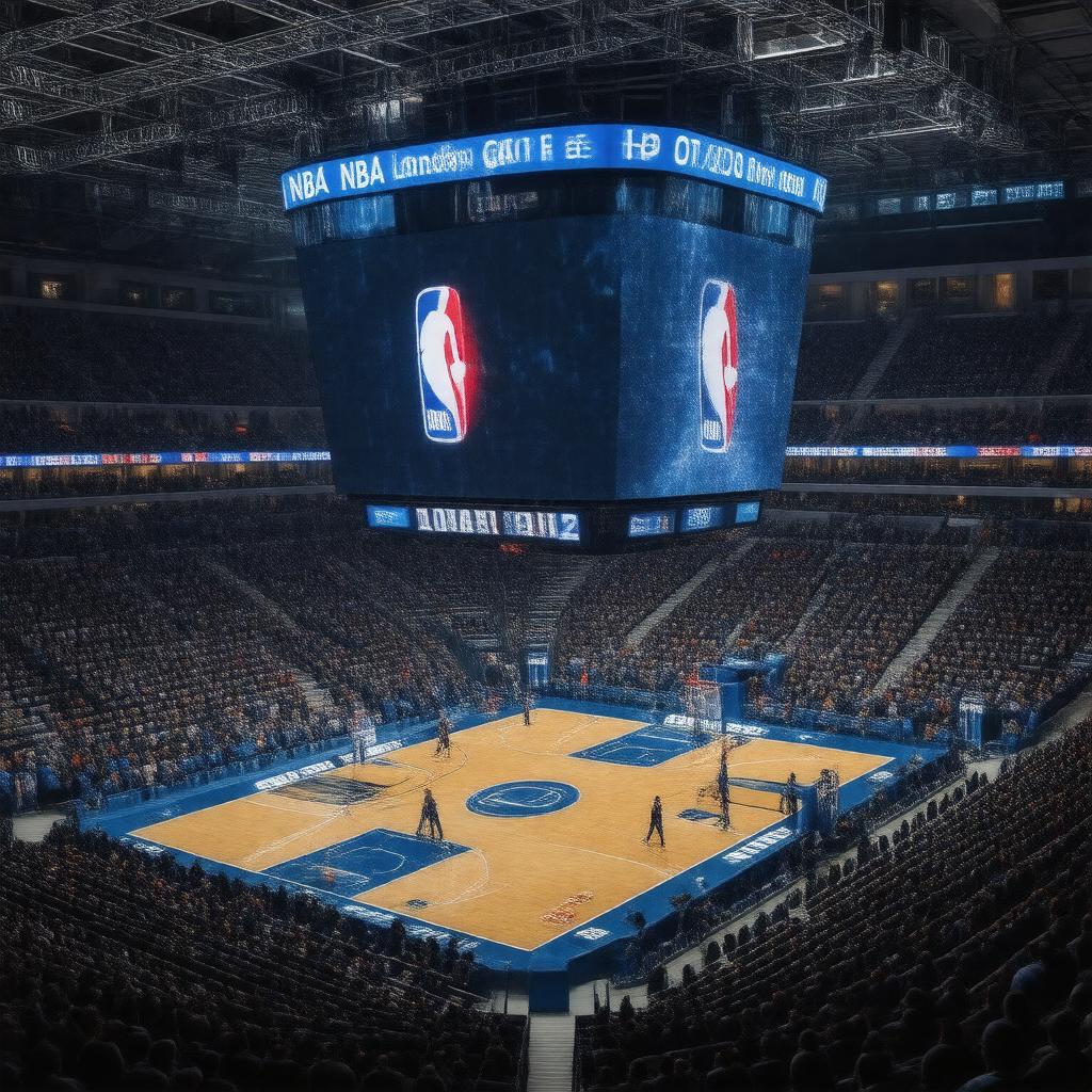 AI-created image of NBA London Games