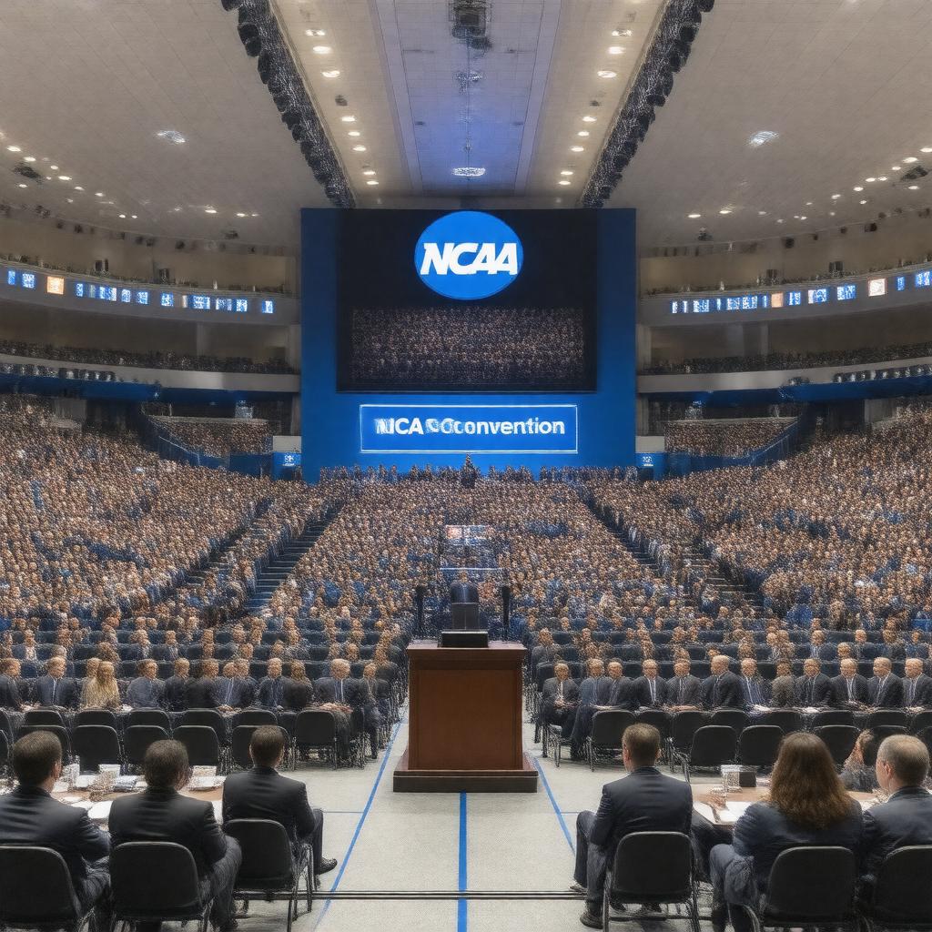 Click to view larger image AI-created image of NCAA Convention