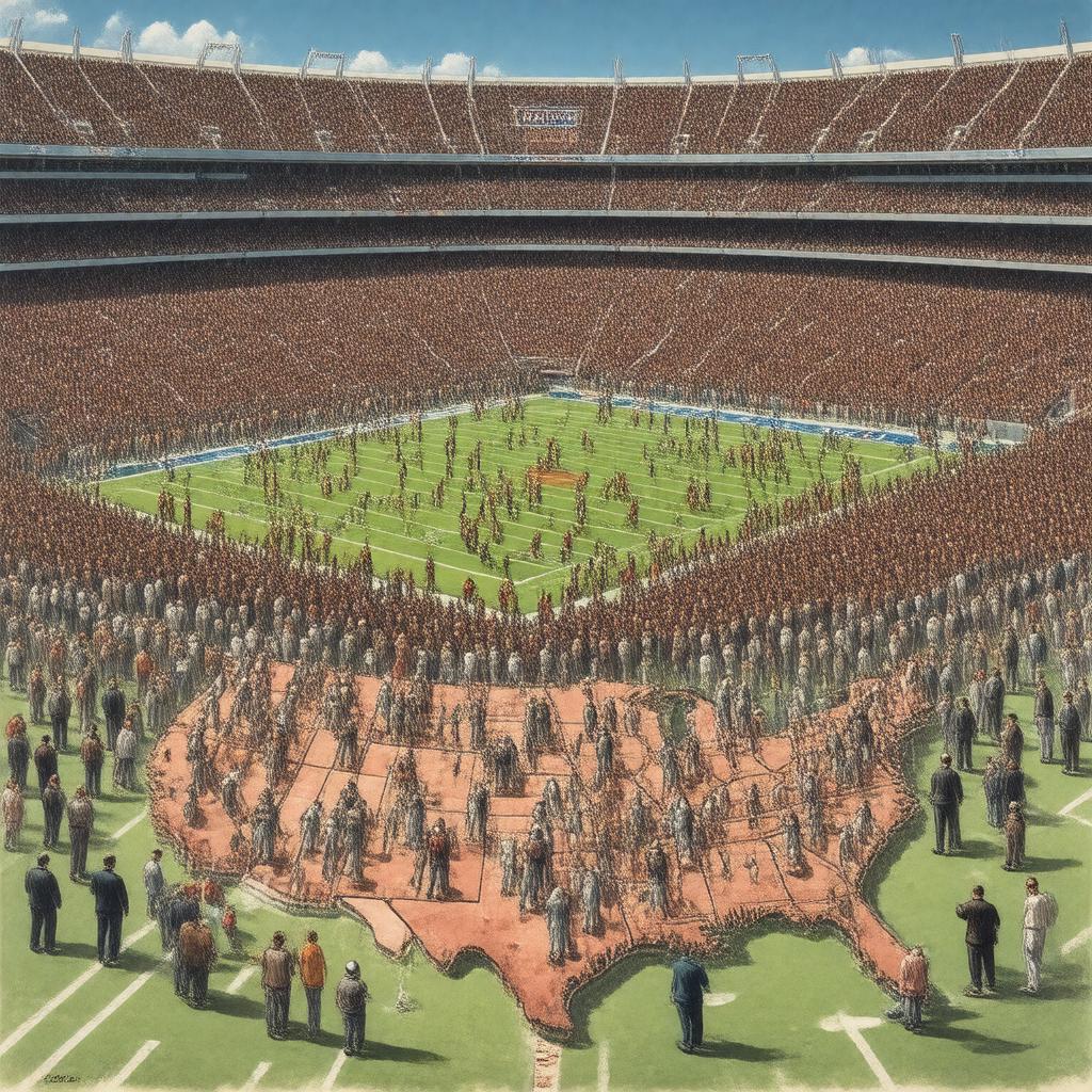AI-created image of NCAA Division I FCS