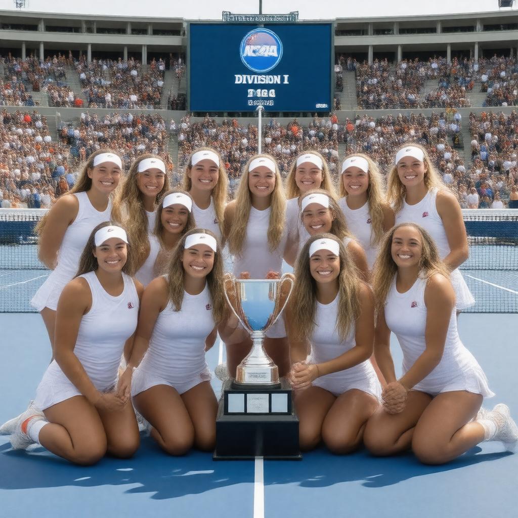 AI-created image of NCAA Division I Women's Tennis Championship