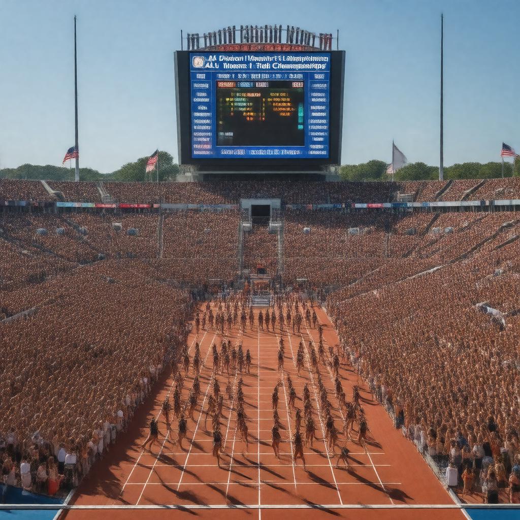 Click to view larger image AI-created image of NCAA Division I Women's Track and Field Championships