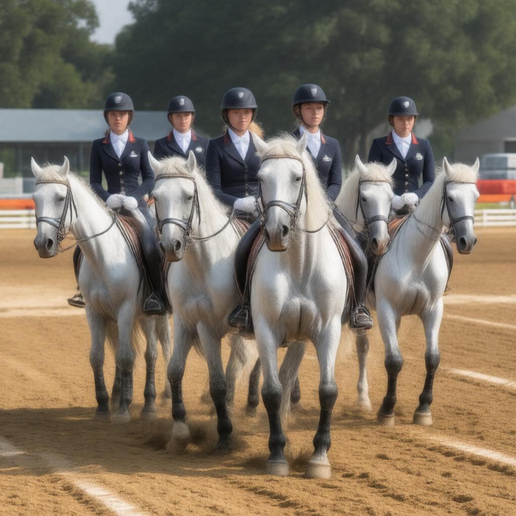 AI-created image of NCAA Equestrian Championship