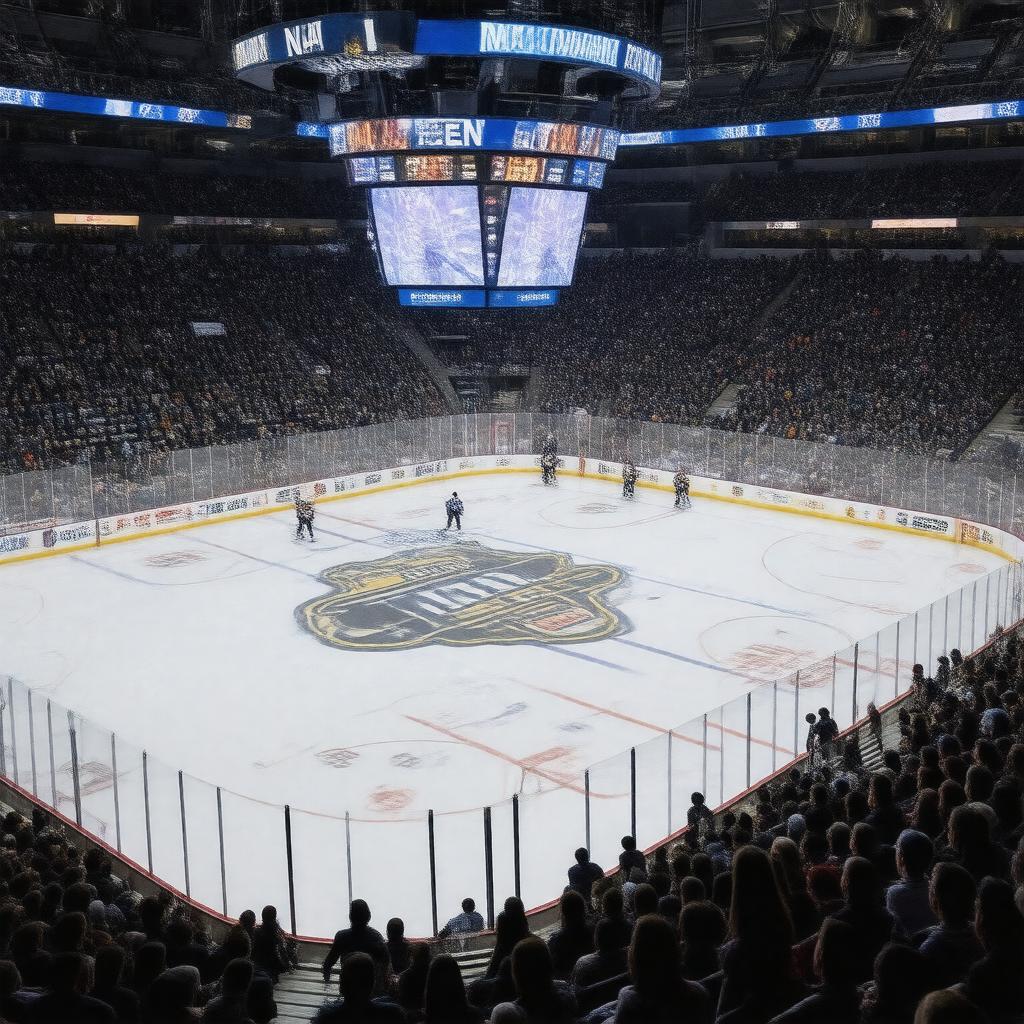 Click to view larger image AI-created image of NCAA Ice Hockey Championships