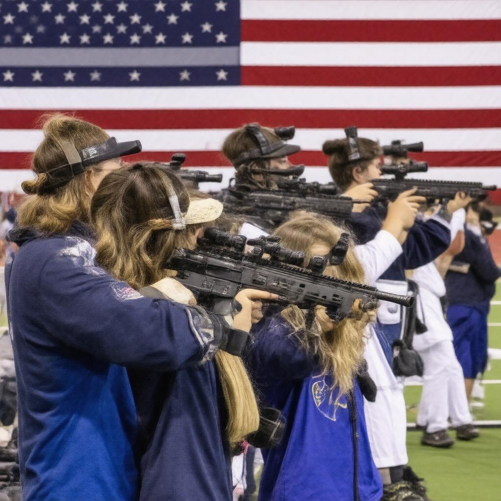 Click to view larger image AI-created image of NCAA Rifle Championships