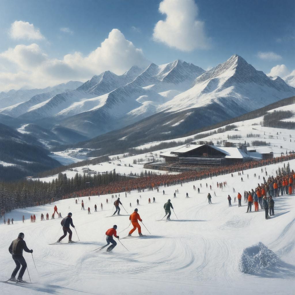 Click to view larger image AI-created image of NCAA Skiing Championships