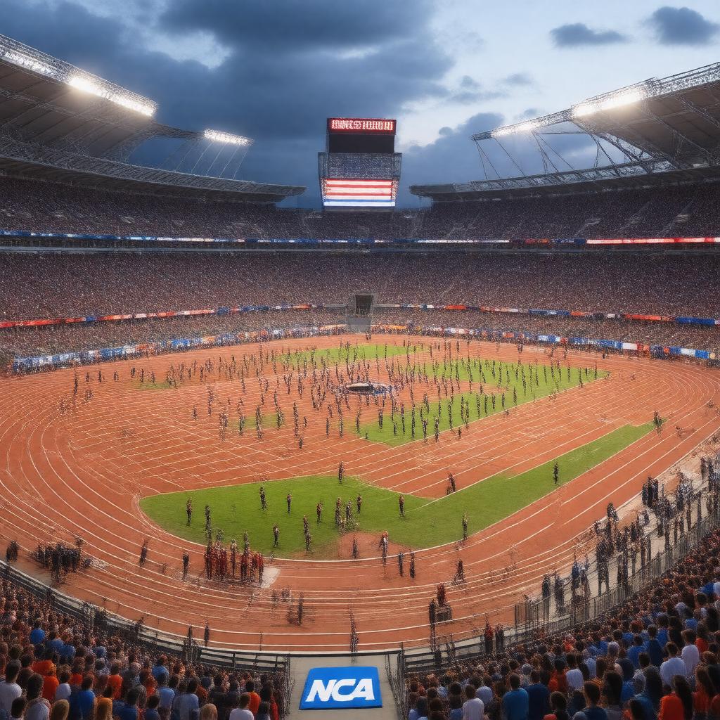 Click to view larger image AI-created image of NCAA Track and Field Championships