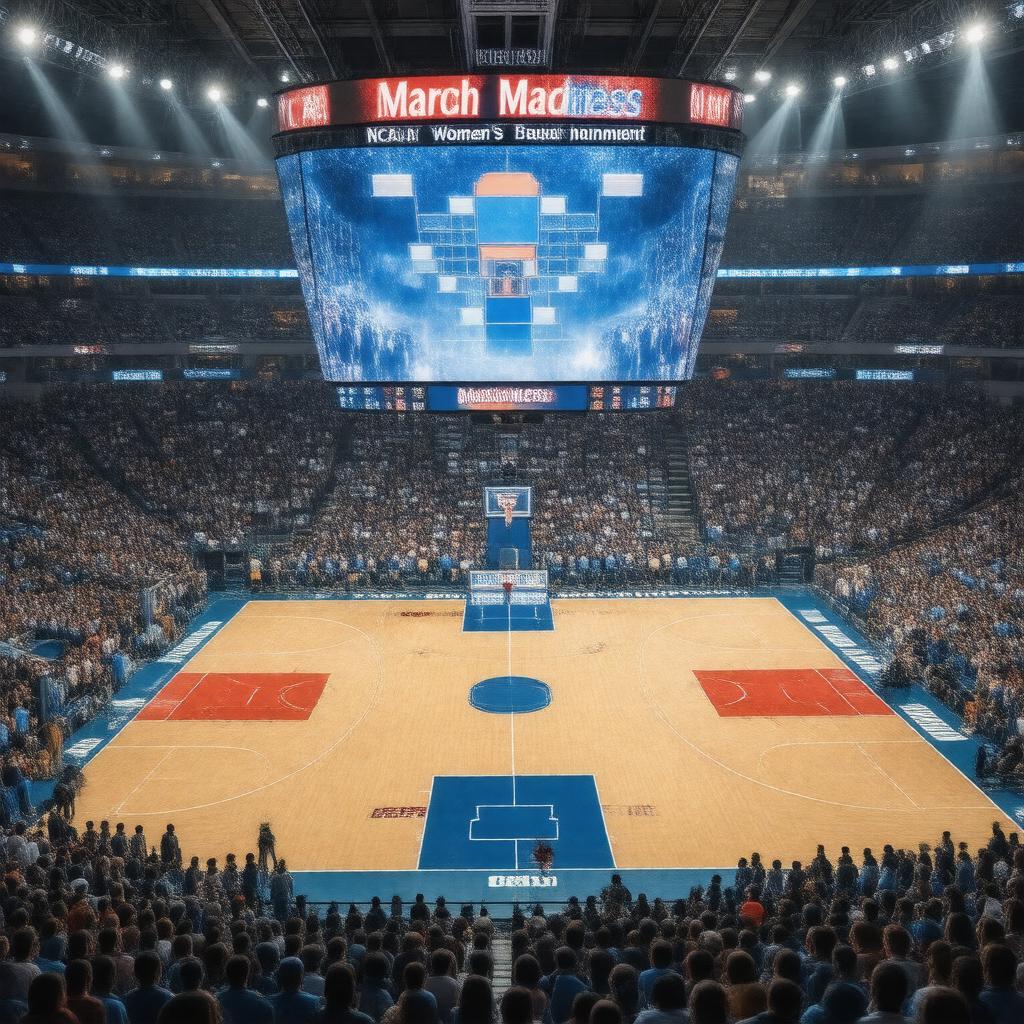 AI-created image of NCAA Women's Basketball Tournament