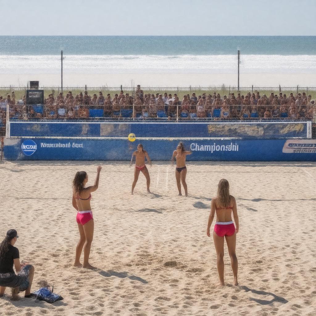 AI-created image of NCAA Women's Beach Volleyball Championship