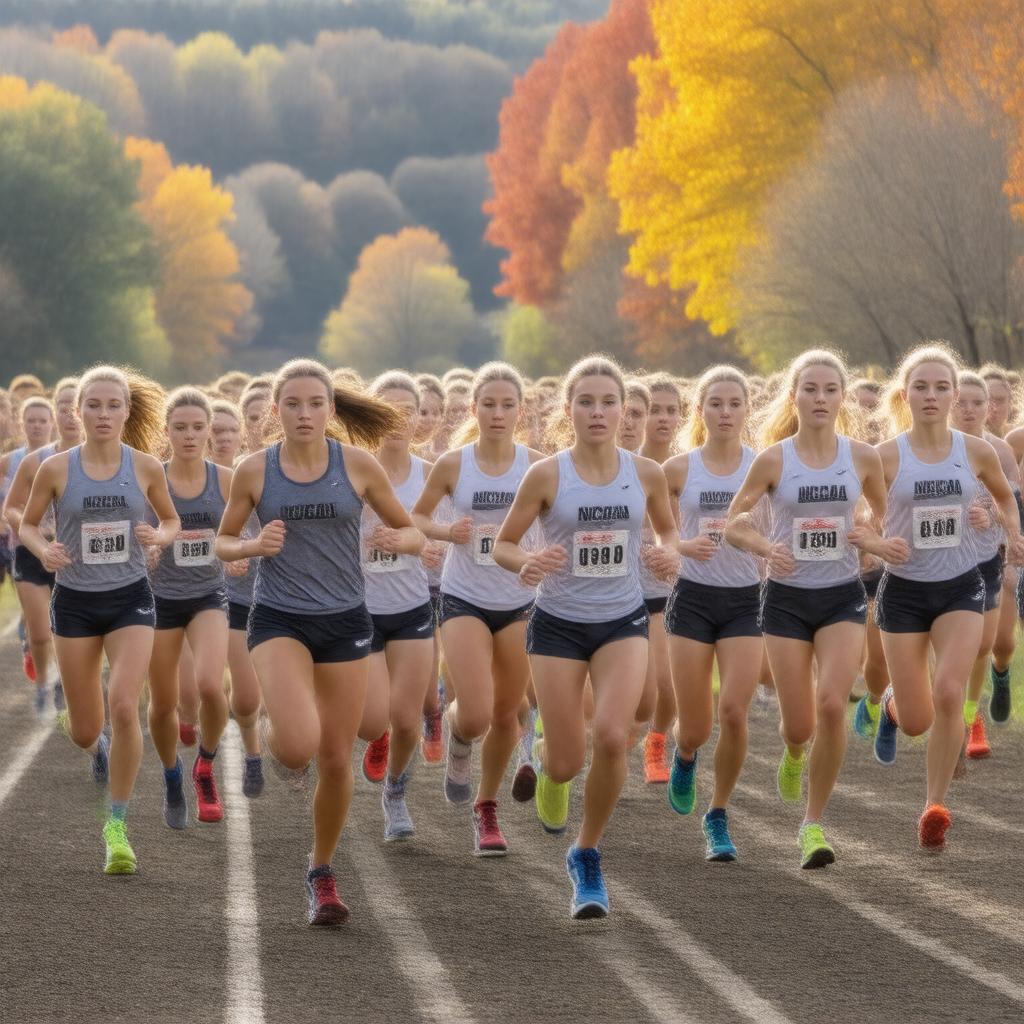 AI-created image of NCAA Women's Cross Country Championship