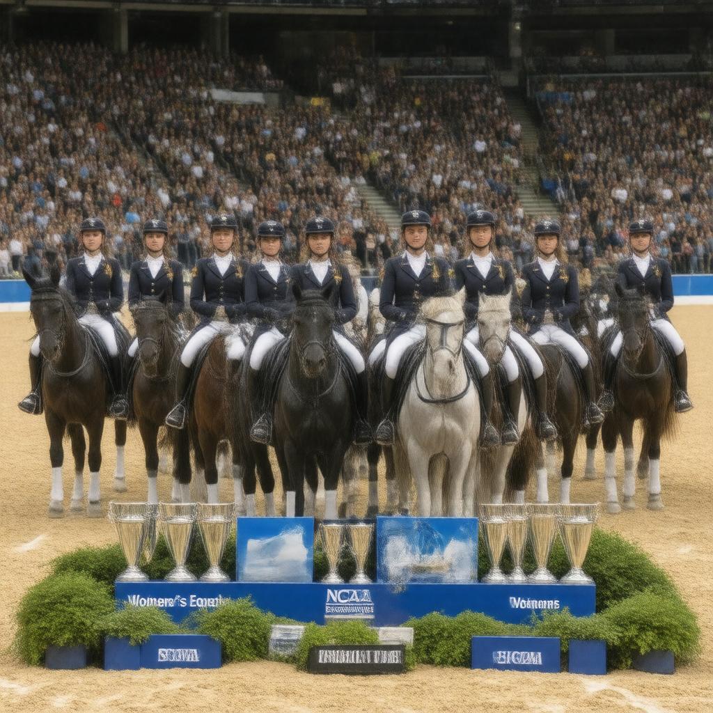 AI-created image of NCAA Women's Equestrian Championship